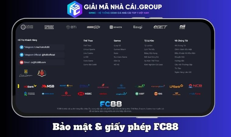 Bảo mật và giấy phép hoạt động