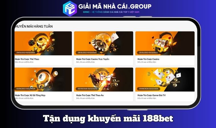 Cách tận dụng khuyến mãi 188BET hiệu quả nhất