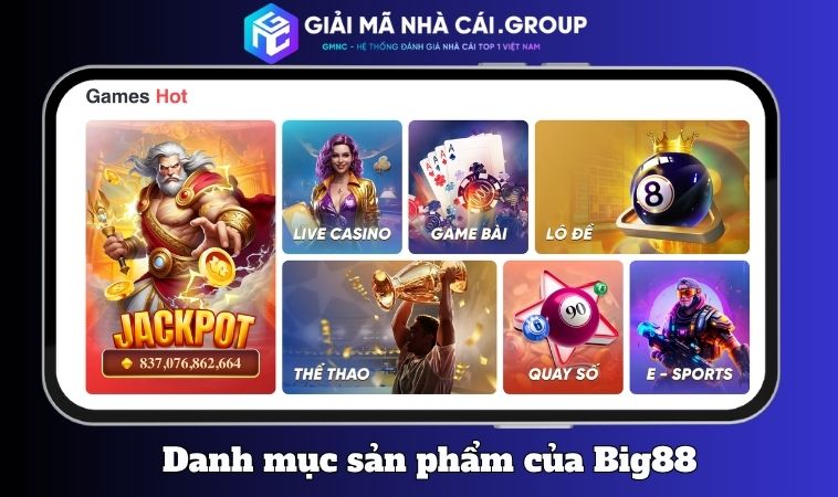 Danh mục sản phẩm cùng chất lượng trải nghiệm chơi game