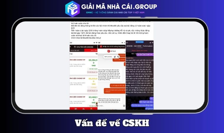 Dịch vụ khách hàng và xử lý khiếu nại cho cược thủ