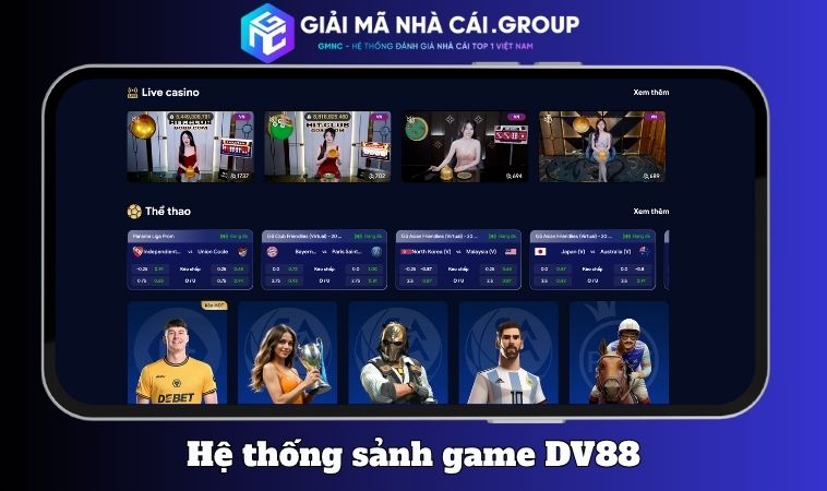 Hệ sinh thái game và dịch vụ chất lượng tại DV88
