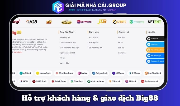 Hỗ trợ khách hàng và giao dịch