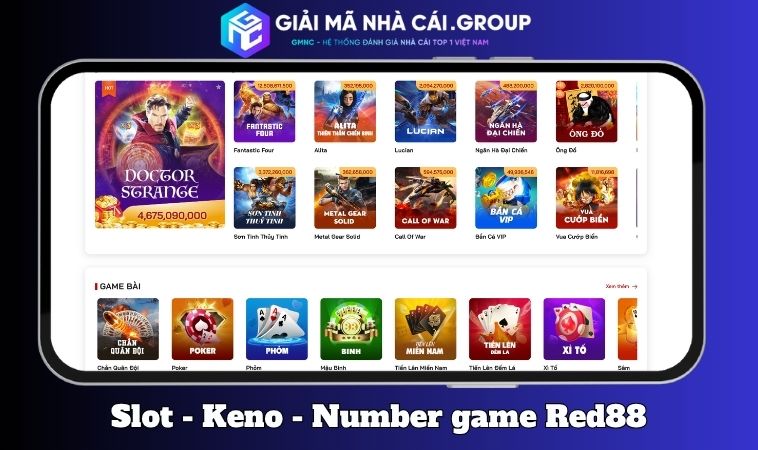 Slot game, Keno và Number game – kho giải trí không giới hạn