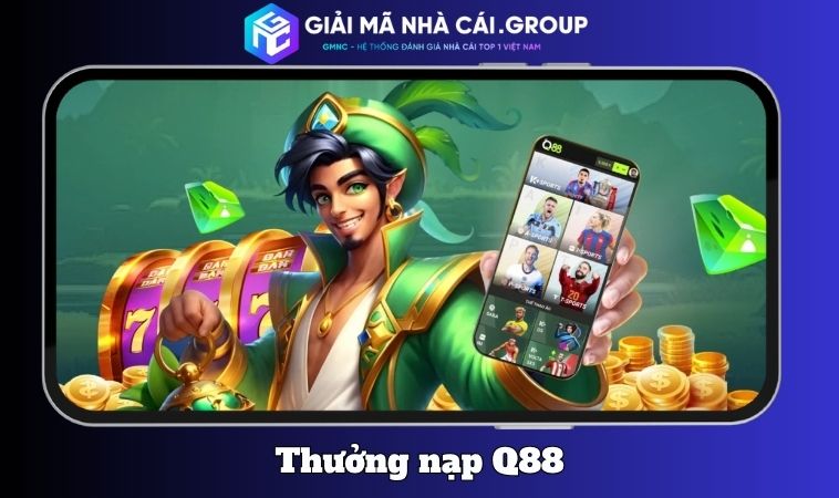 Thưởng nạp Q88 – Mở đầu với cú hích 100% vốn cược